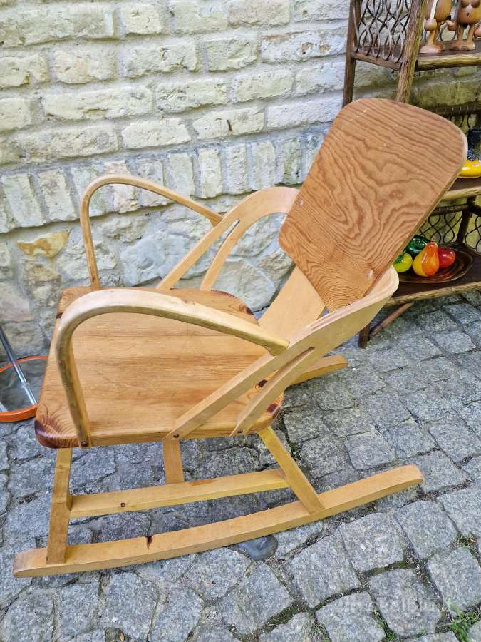 Vintažinis mid century autorinis supamas krėslas - nuotraukos Nr. 7