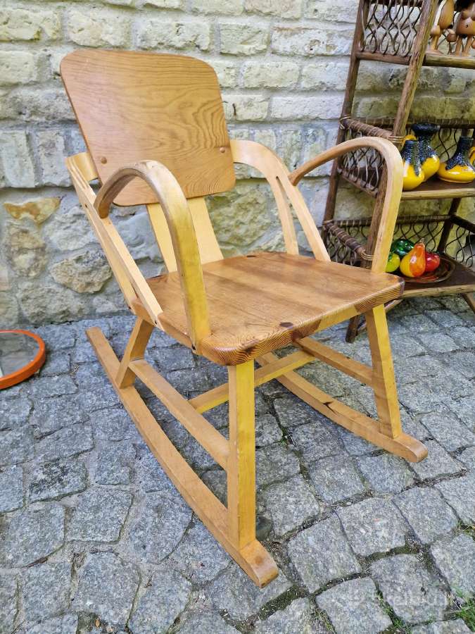 Vintažinis mid century autorinis supamas krėslas - nuotraukos Nr. 12