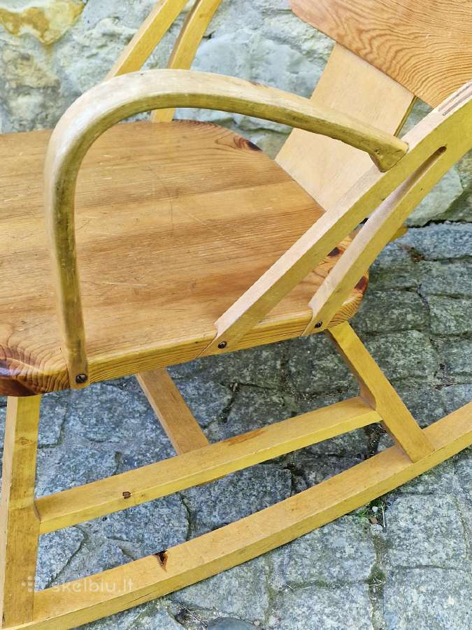 Vintažinis mid century autorinis supamas krėslas - nuotraukos Nr. 14