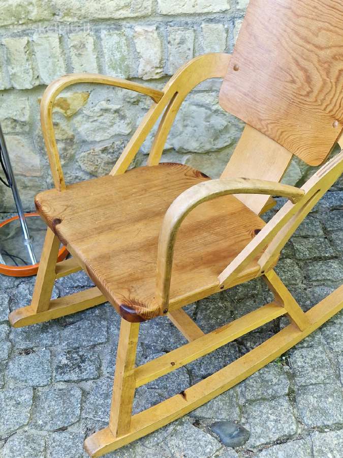 Vintažinis mid century autorinis supamas krėslas - nuotraukos Nr. 15
