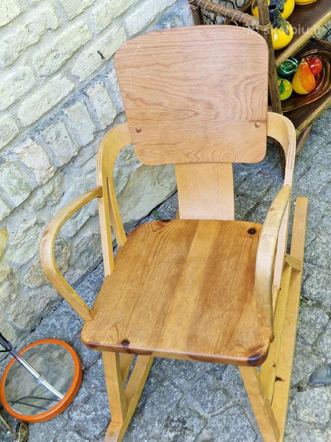 Vintažinis mid century autorinis supamas krėslas - nuotraukos Nr. 17