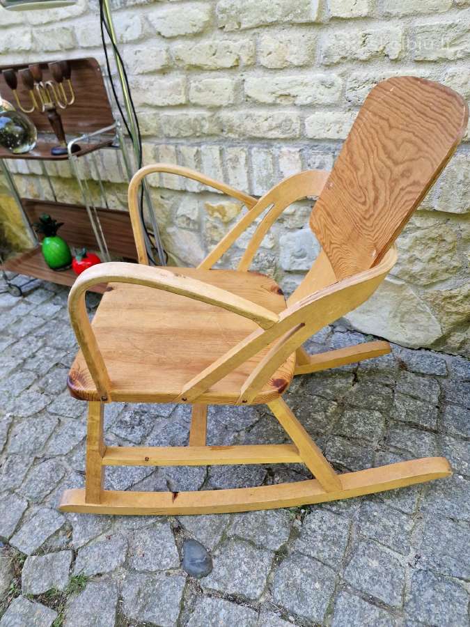 Vintažinis mid century autorinis supamas krėslas - nuotraukos Nr. 18