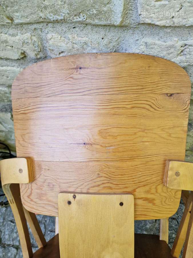 Vintažinis mid century autorinis supamas krėslas - nuotraukos Nr. 20