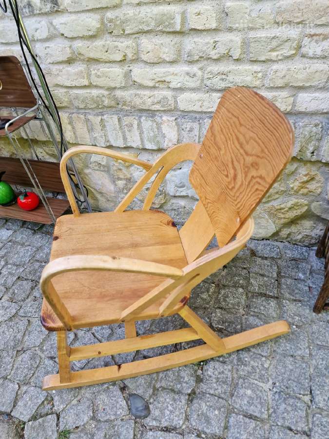 Vintažinis mid century autorinis supamas krėslas - nuotraukos Nr. 22