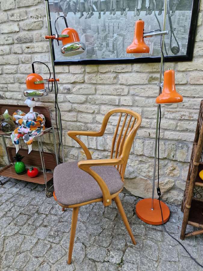 Vintažinė mid century bukmedžio masyvo kėdė - nuotraukos Nr. 22