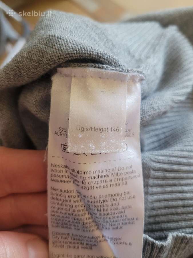 8 To Go megztinis ir liemene, pilki, dydis 146 - nuotraukos Nr. 4