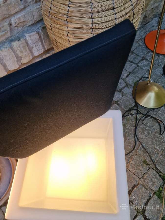 Vintažinis šviečiantis pufas su daiktadėže Lux-us - nuotraukos Nr. 4