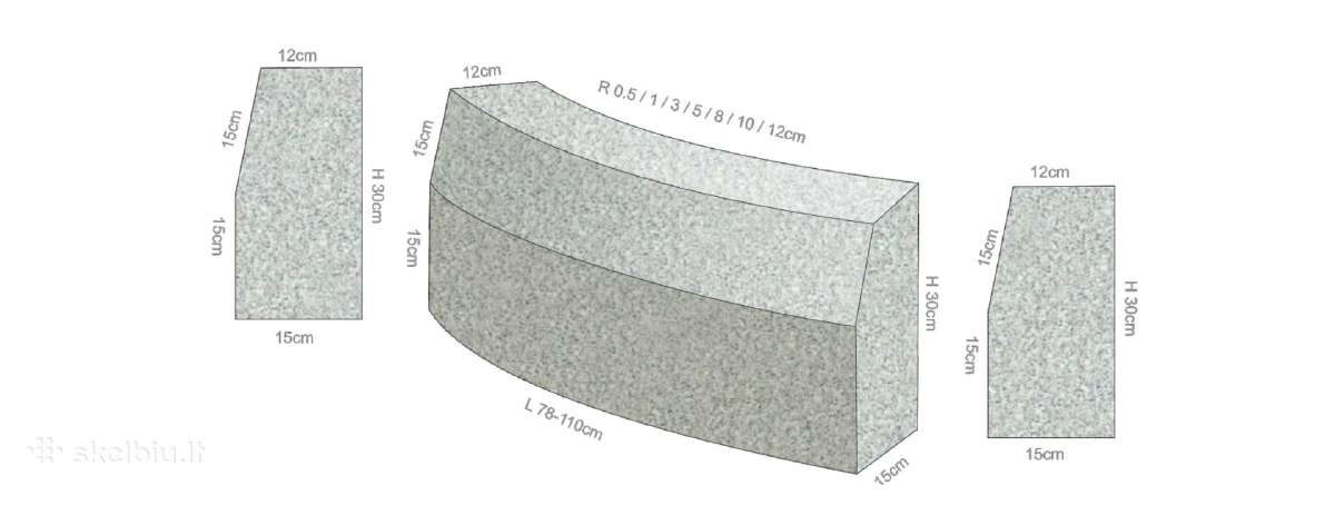 Granito bordiūras 100*15*30 cm - 28 Eur - nuotraukos Nr. 10