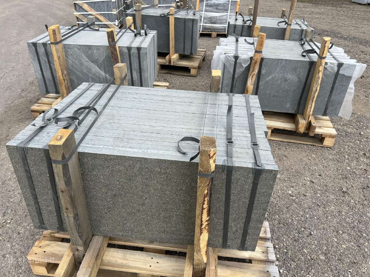 Granito plokštės (tamsiai p. spalvos) 100*50*4 cm - nuotraukos Nr. 2