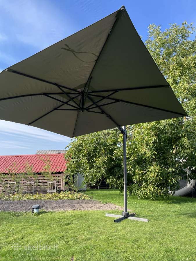 Labai geros būklės didelis skėtis 3x3m