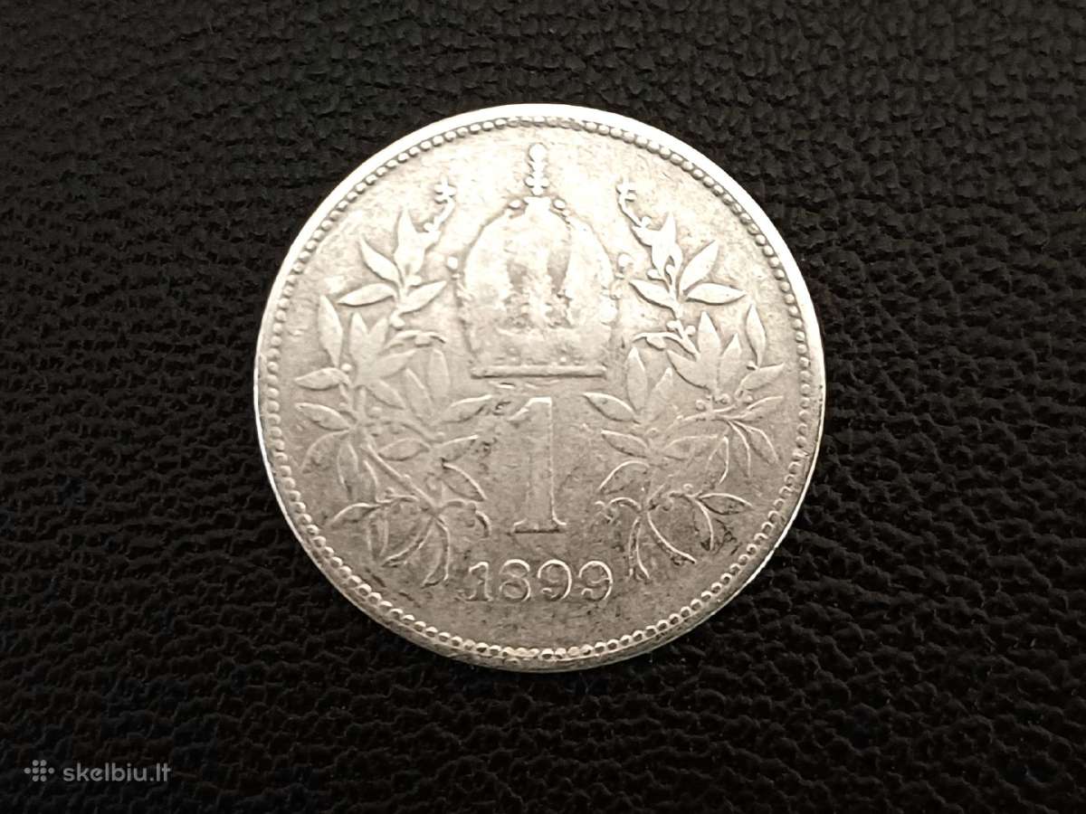 (208) 1 krona 1899m. Austrija sidabras