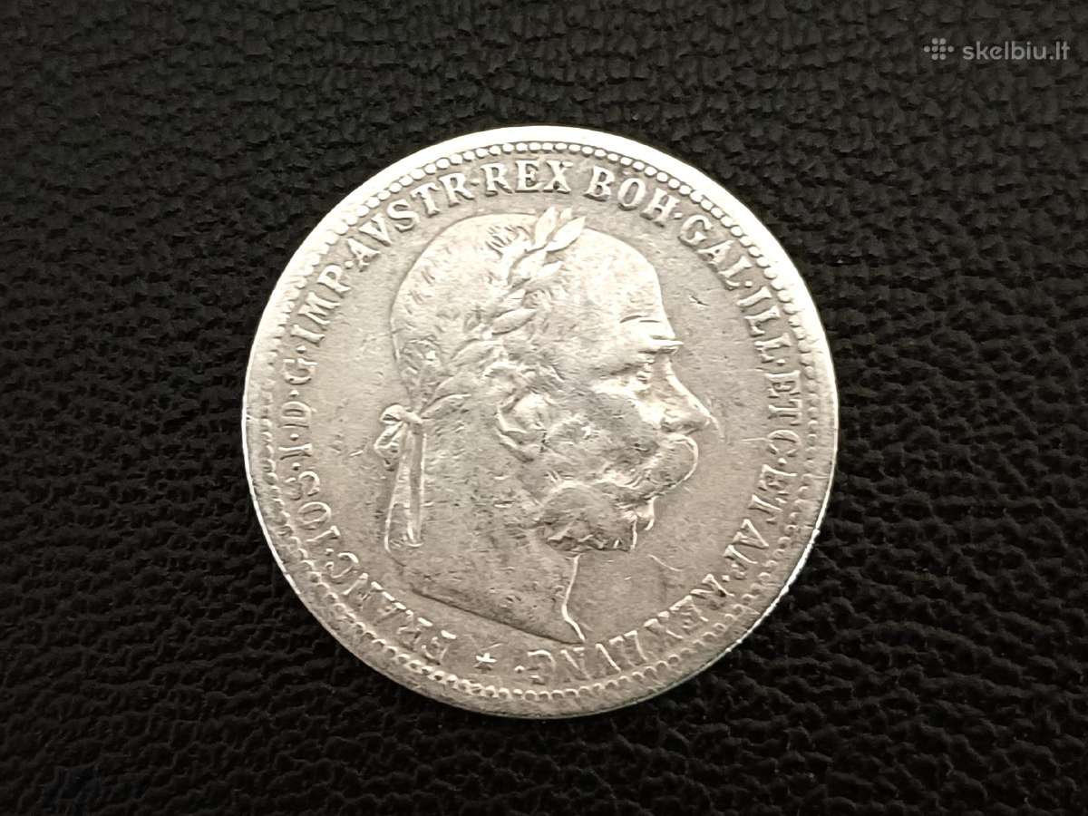 (208) 1 krona 1899m. Austrija sidabras - nuotraukos Nr. 2
