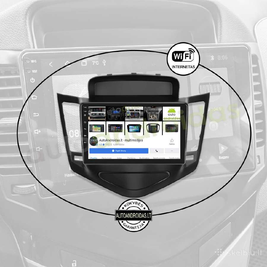 Chevrolet Cruze 2008-14 Android multimedia GPS - nuotraukos Nr. 3