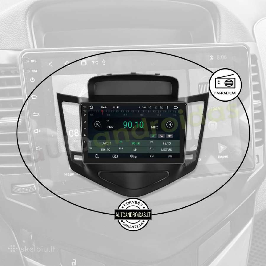 Chevrolet Cruze 2008-14 Android multimedia GPS - nuotraukos Nr. 4