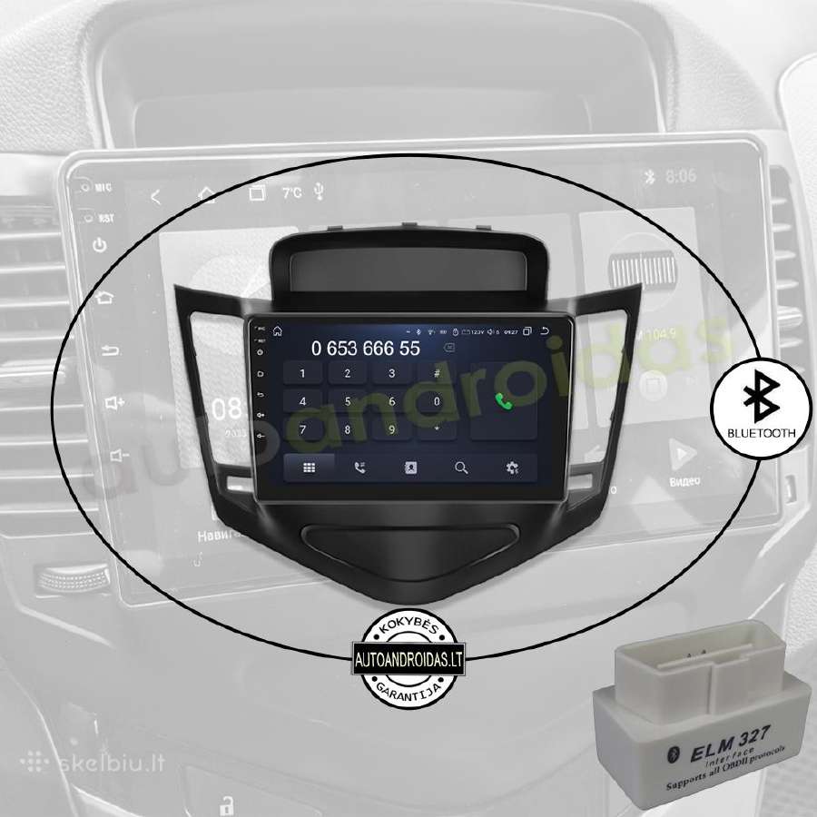 Chevrolet Cruze 2008-14 Android multimedia GPS - nuotraukos Nr. 5