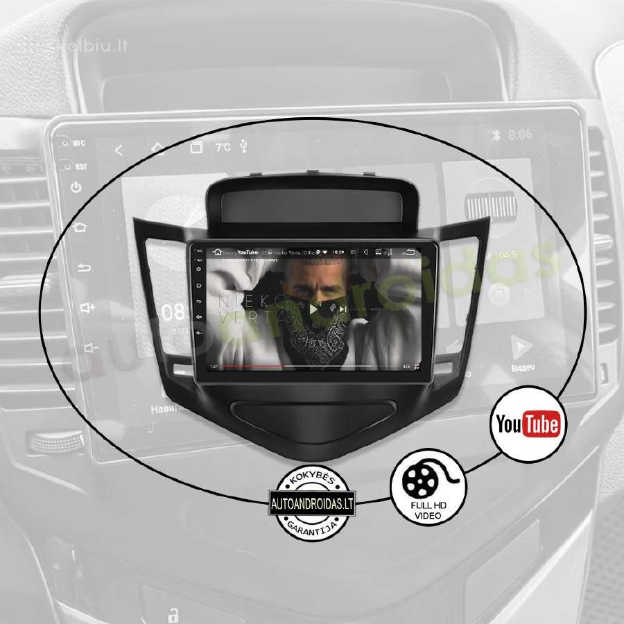 Chevrolet Cruze 2008-14 Android multimedia GPS - nuotraukos Nr. 9