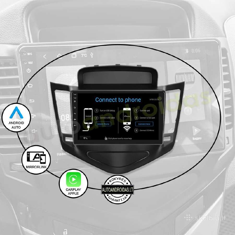 Chevrolet Cruze 2008-14 Android multimedia GPS - nuotraukos Nr. 10
