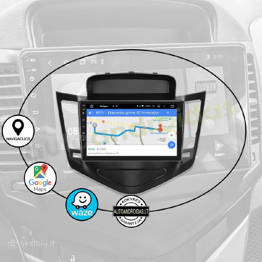 Chevrolet Cruze 2008-14 Android multimedia GPS - nuotraukos Nr. 11