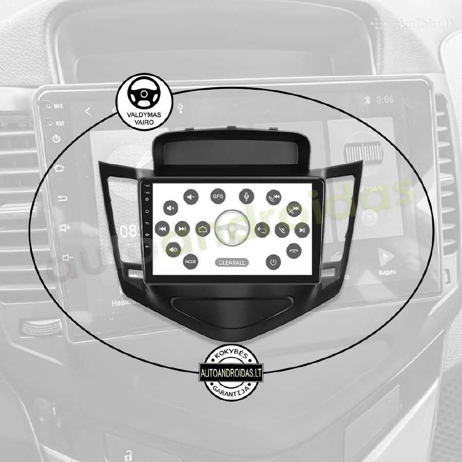 Chevrolet Cruze 2008-14 Android multimedia GPS - nuotraukos Nr. 12