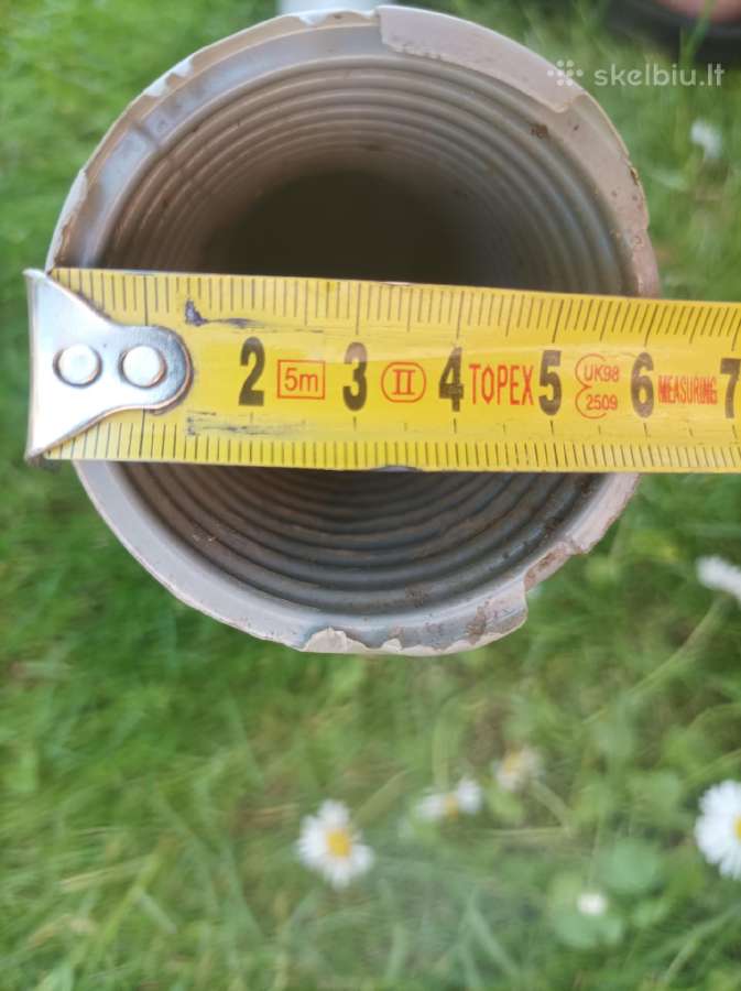 Pvc gofro vamzdis f-60mm pilkas, 14m. - nuotraukos Nr. 2