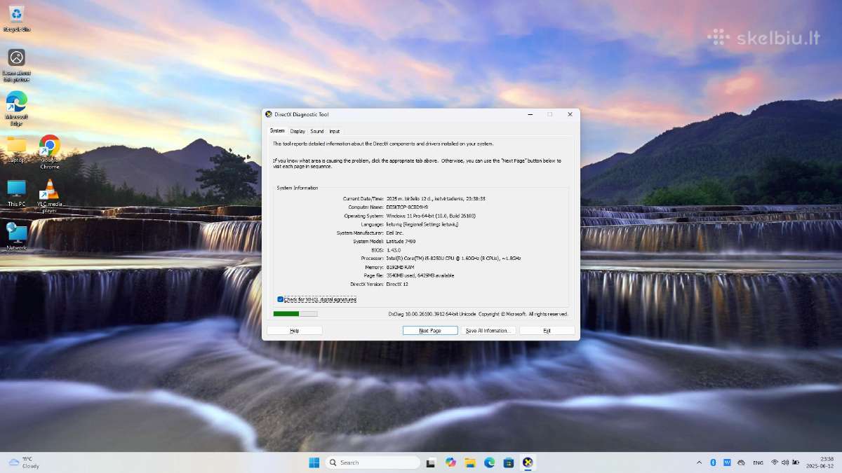 Dell Latitude 7490 i5 8th 8gb 256ssd Fhd - nuotraukos Nr. 7
