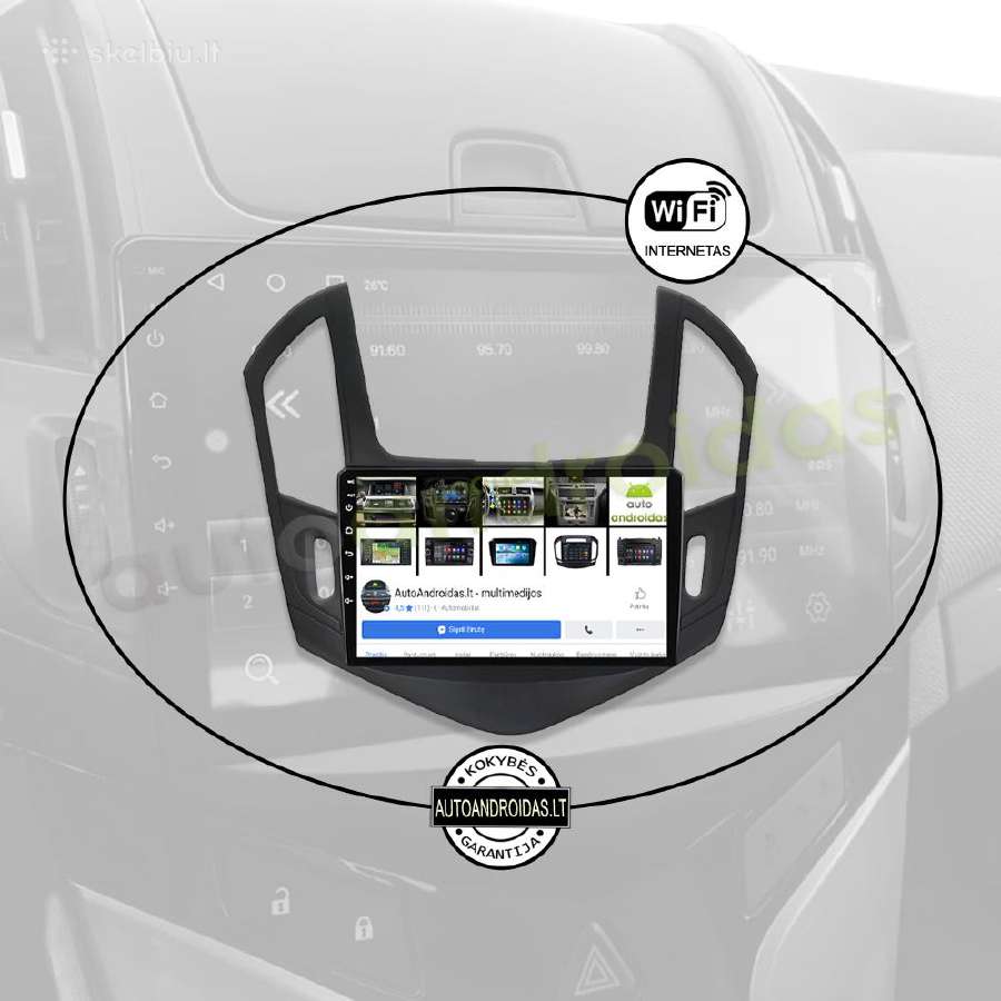 Chevrolet Cruze 2012-15 Android multimedia WiFi - nuotraukos Nr. 3