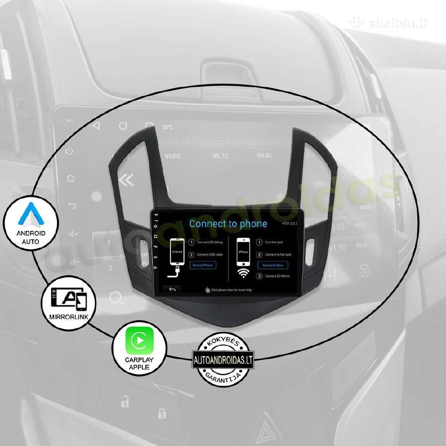 Chevrolet Cruze 2012-15 Android multimedia WiFi - nuotraukos Nr. 10