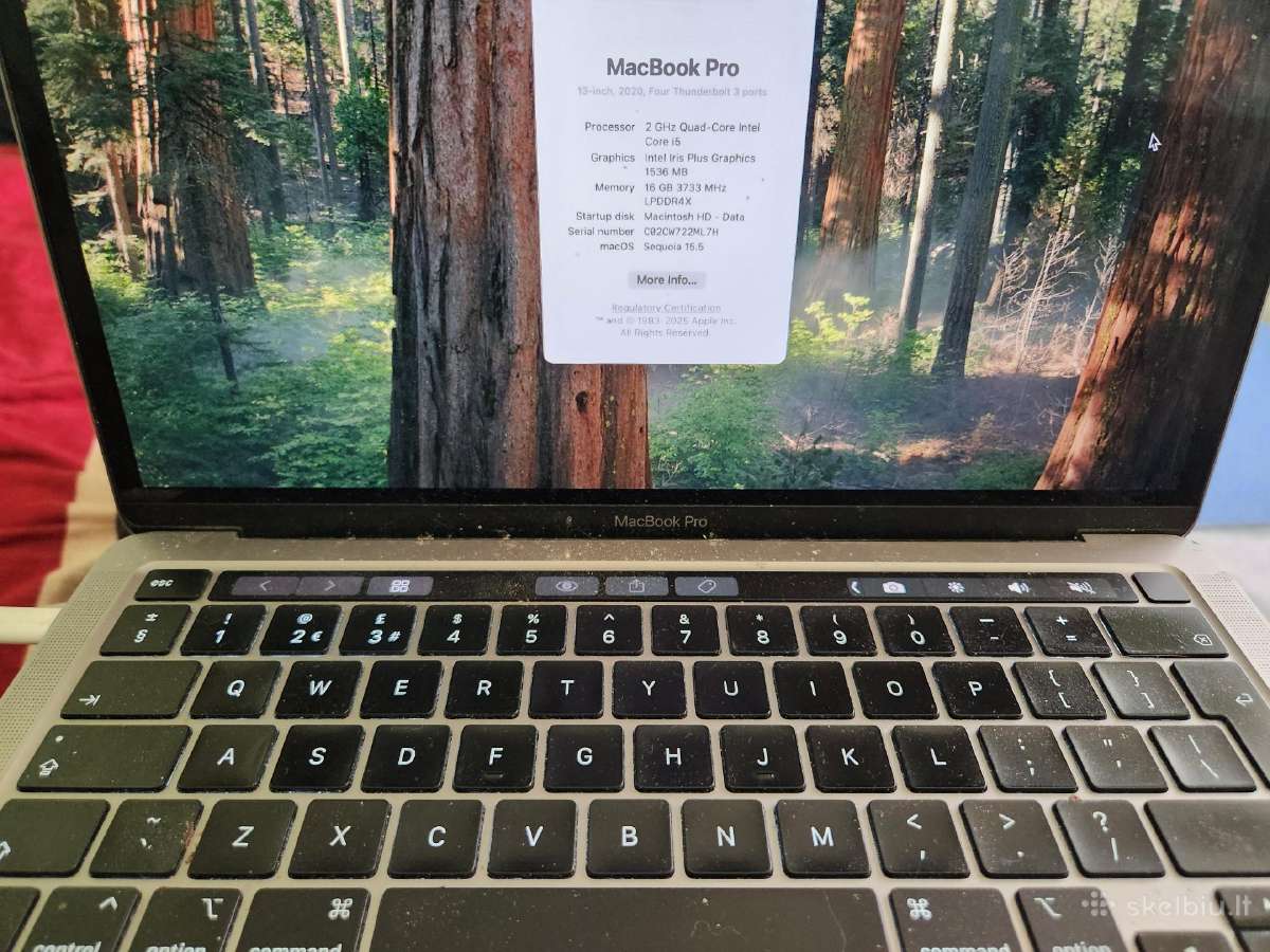 MacBook air 2017 metu ir MacBook pro 2020m - nuotraukos Nr. 8