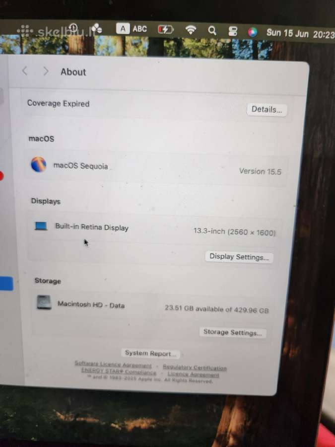 MacBook air 2017 metu ir MacBook pro 2020m - nuotraukos Nr. 10