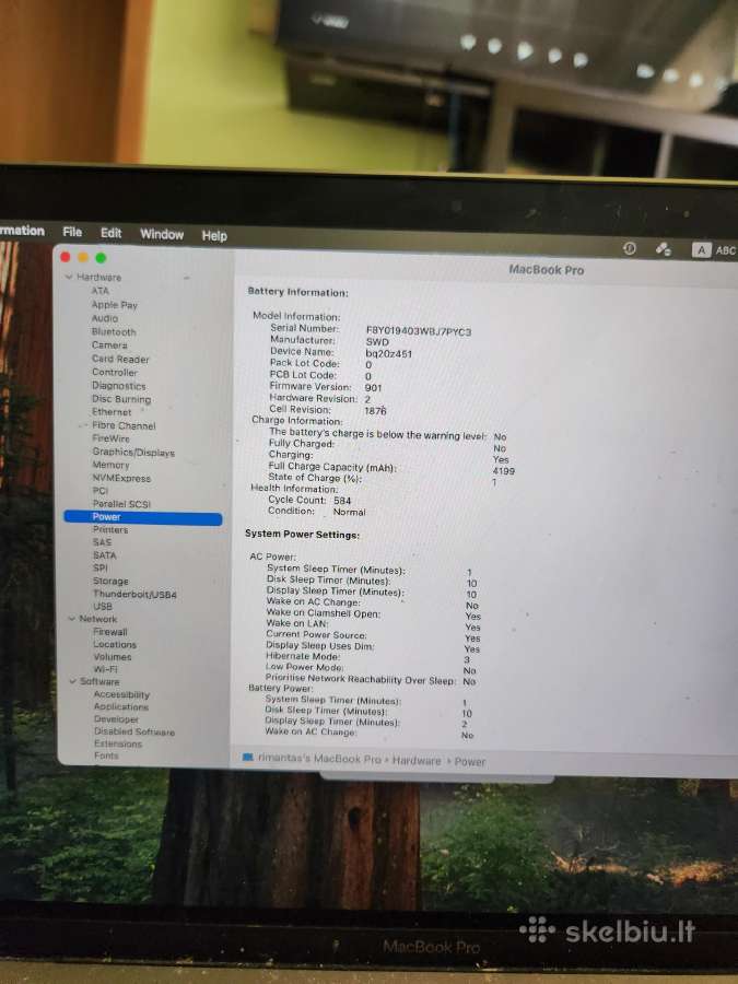 MacBook air 2017 metu ir MacBook pro 2020m - nuotraukos Nr. 11