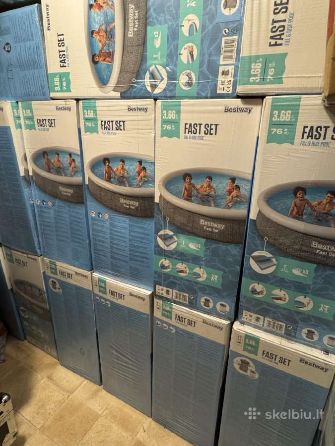 Nauji baseinai Bestway Fast Set 366x76 su Filtru ! - nuotraukos Nr. 4