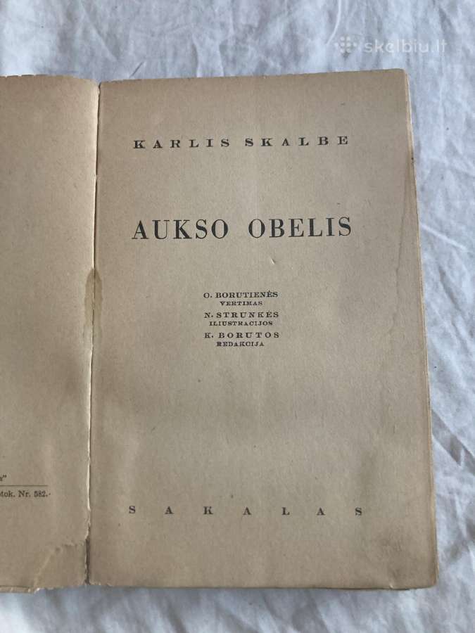 Skalbė Aukso obelis 1938 m - nuotraukos Nr. 2