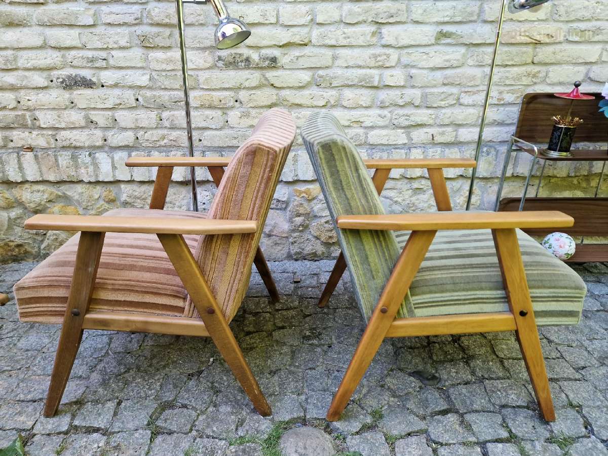 Vintažiniai mid century foteliai