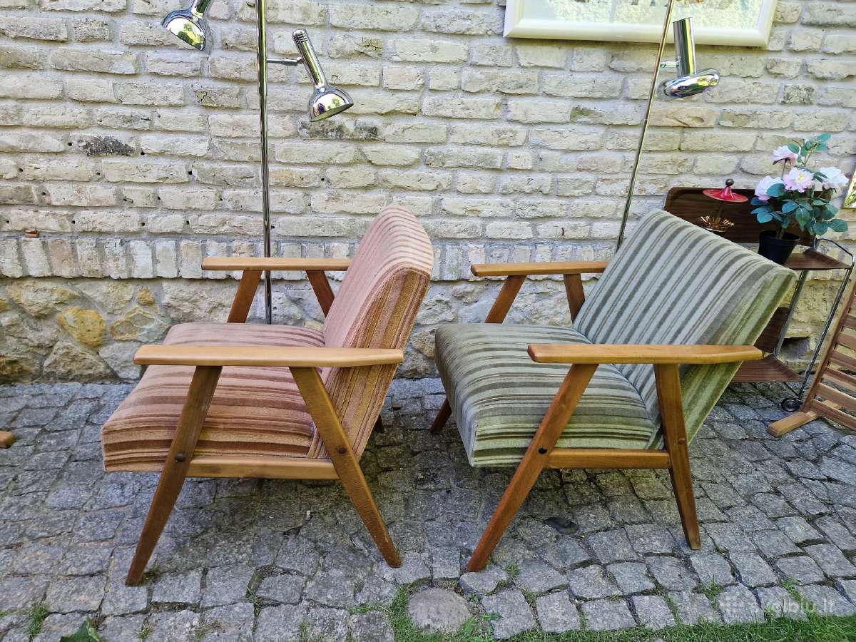 Vintažiniai mid century foteliai - nuotraukos Nr. 19
