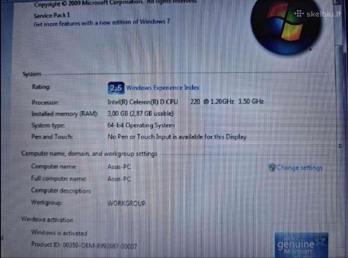 Asus K50c - nuotraukos Nr. 8