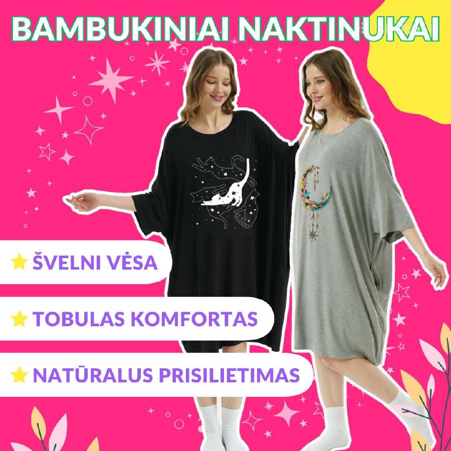 Oversize naktiniai su kišenėmis Išpardavimas