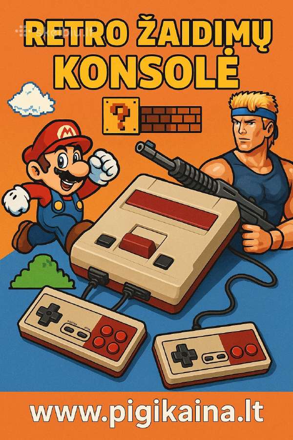 Didelis pasirinkimas! Retro Žaidimų Konsolė