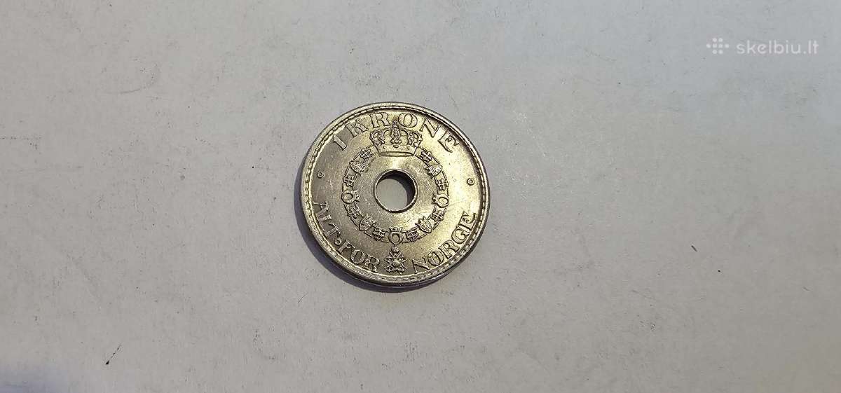 1950 1 krona Norvegija Unc - nuotraukos Nr. 2