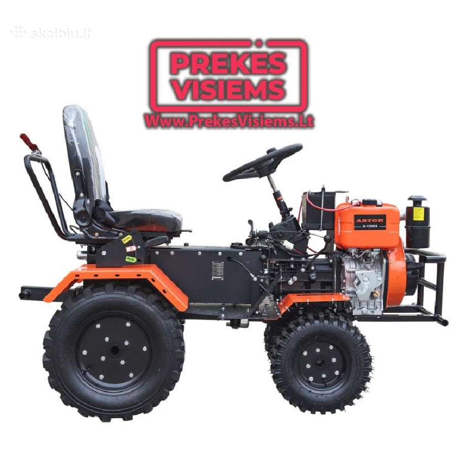 Pigiausiai 4x4 Mini traktorius Astor - A-1350x - nuotraukos Nr. 2