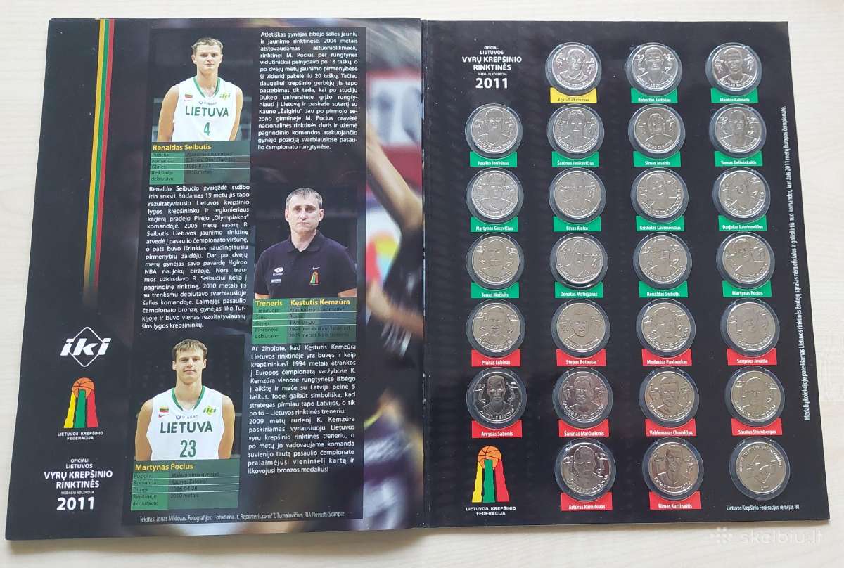 2011m.krepšinio medaliu kolekcija