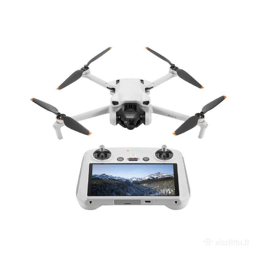 Dji Mini 3 (su įprastu RC-n1 pultu) dronas naujas
