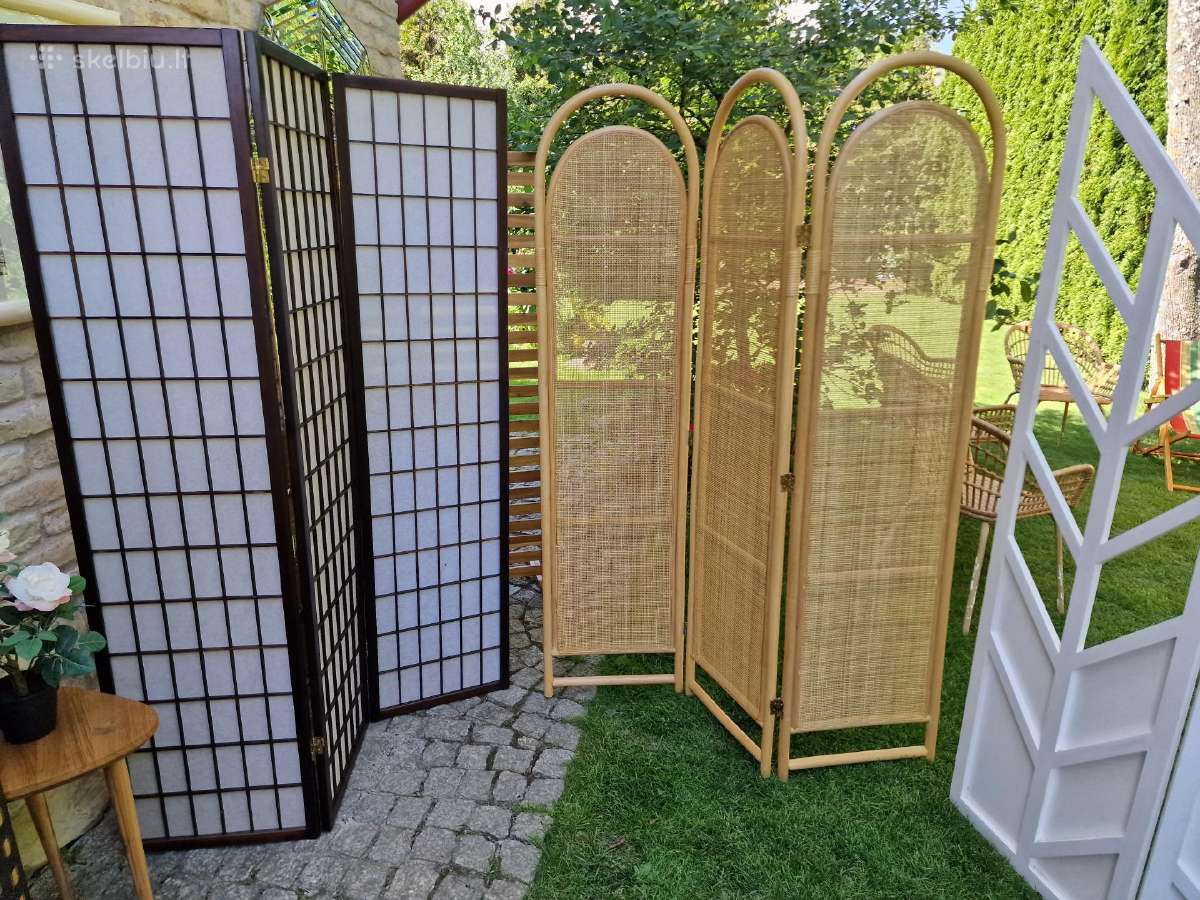 Vintažinės mid century širmos - nuotraukos Nr. 2