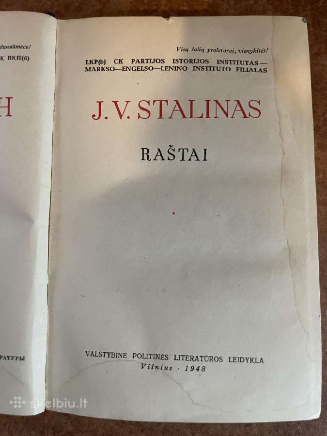 Stalinas raštai - nuotraukos Nr. 3