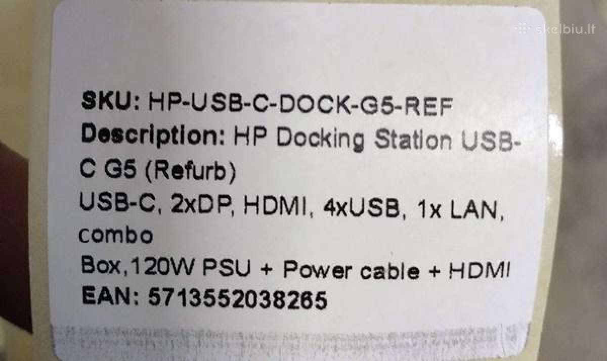 Hp Usb-c Dock G5 - nuotraukos Nr. 2