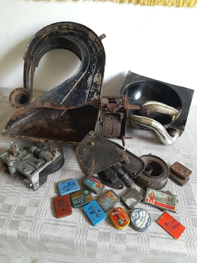 Patefono, gramofono detalės
