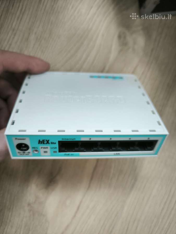Naujas mikrotik rb750r2 routeris