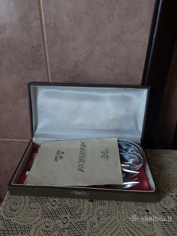 CcCCCP Stalo Irankiai - 6 Vnt. Melchioras, - nuotraukos Nr. 10