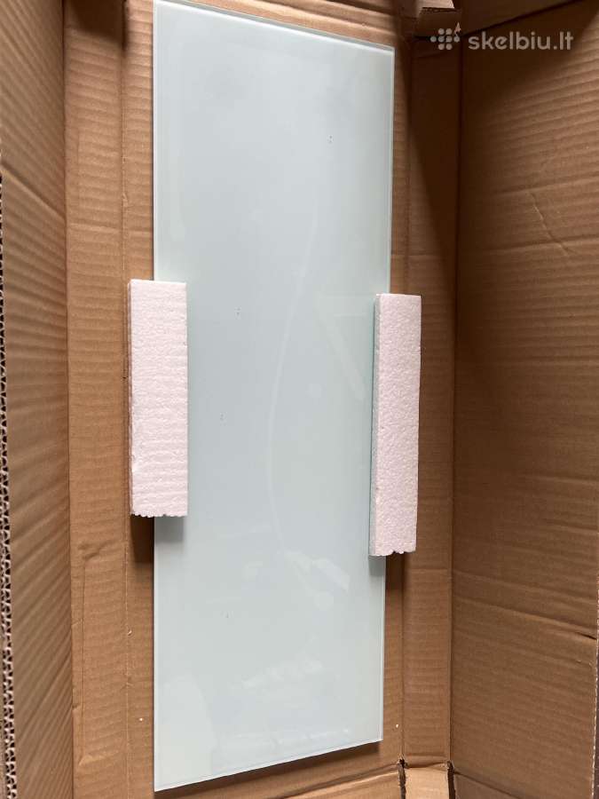Magnetinė lenta 20/60cm balta, berėmė, stiklas