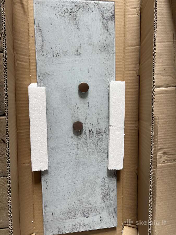 Magnetinė lenta 20/60cm balta, berėmė, stiklas - nuotraukos Nr. 4