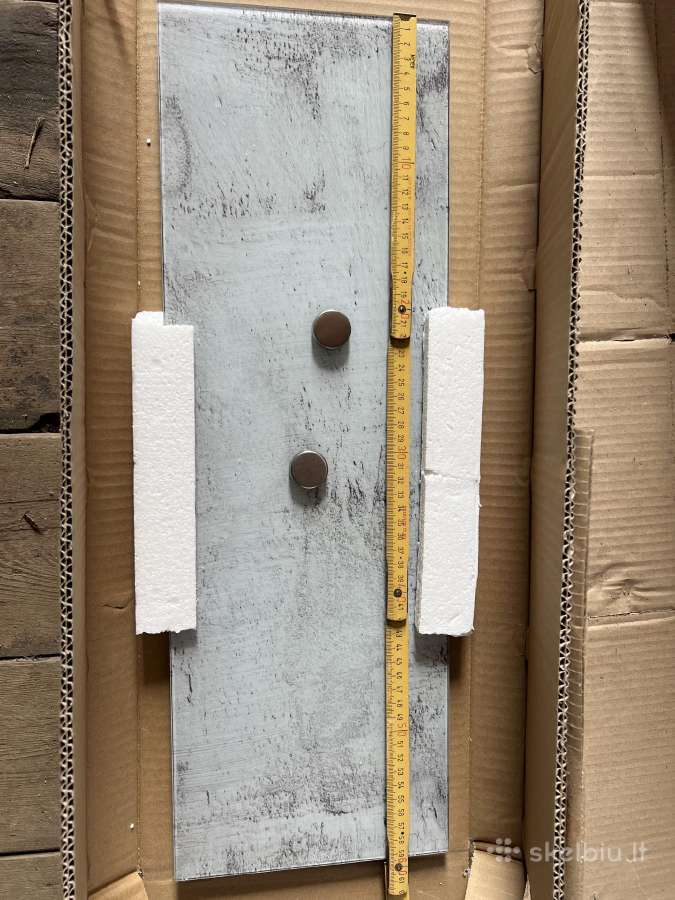 Magnetinė lenta 20/60cm balta, berėmė, stiklas - nuotraukos Nr. 5